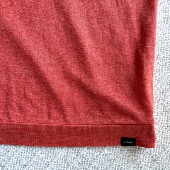 Prana Women's Cozy Up Barmsee Tank Cowl Neck Fresca Heather Lightweight Hemp - Picture 6 of 11